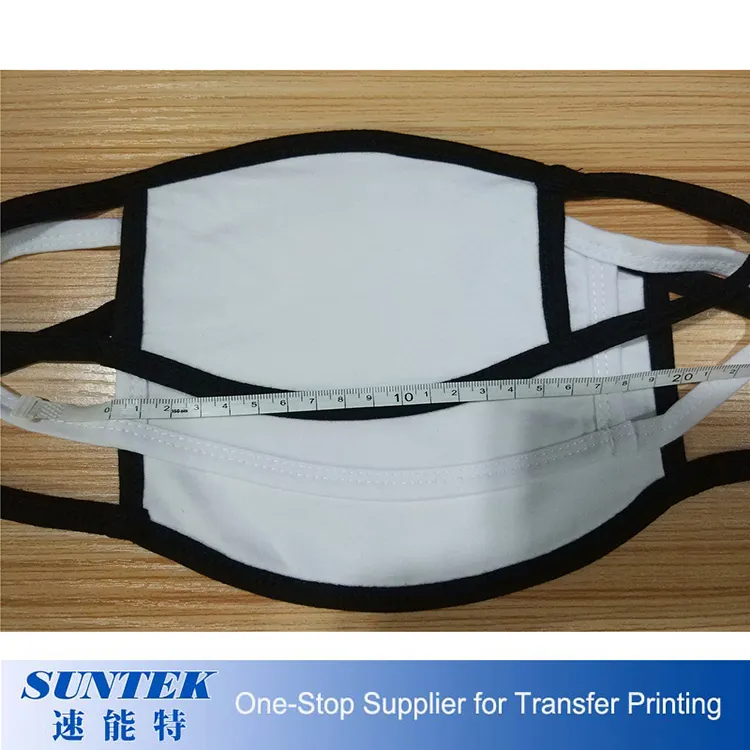 Sublimation 2 Ply Full White Printable Polyester Face Masks