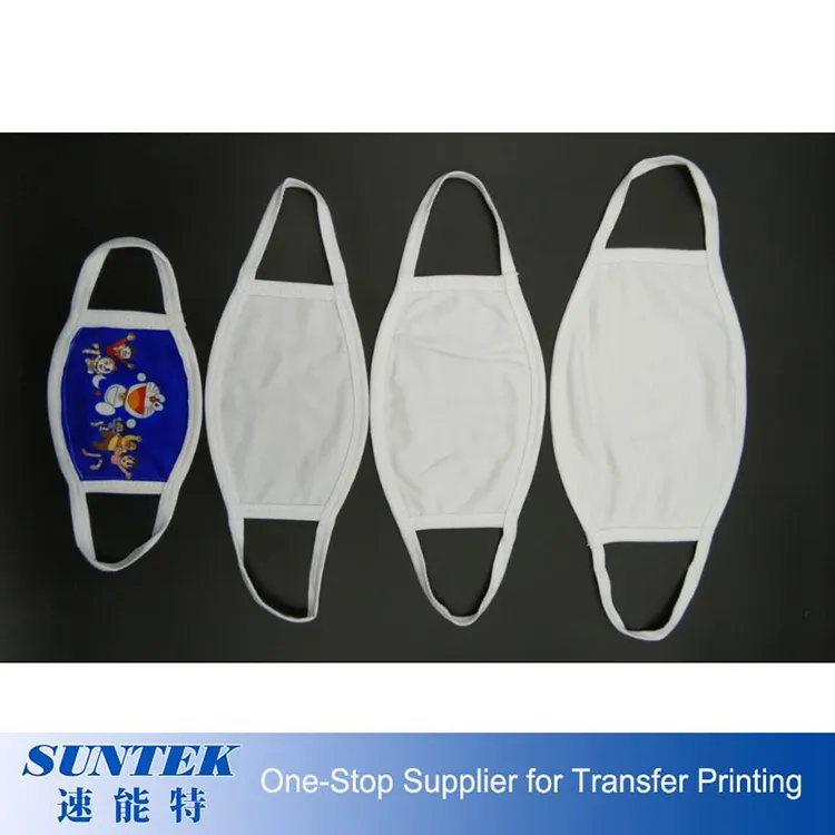 Sublimation 2 Ply Full White Printable Polyester Face Masks