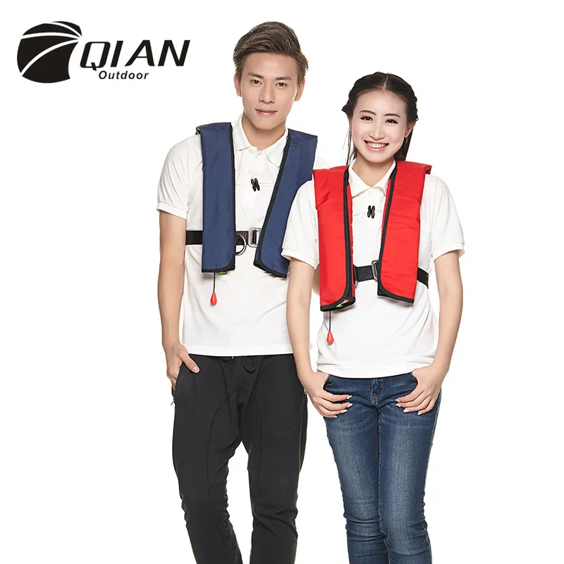 Swimming Life Vest Fishing Life Jacket Automatic Inflatable Top Rescue Vest 15kg Buoyancy Kayak (9013)