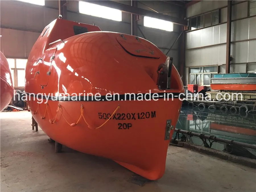 Totally Enclosed / Free Fall Lifeboat / Rescue Boat with Platform Davit