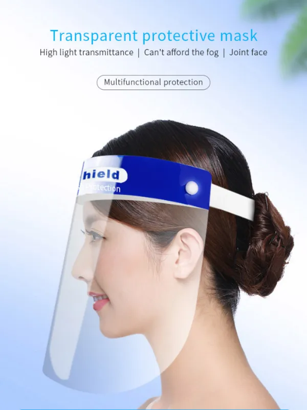 Transparent Protection Face Shield Visor with Foam Face Cover