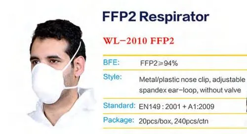 Whitelist FFP2 Mask Supplier Anti Dust Disposable Respiartor Masque FFP2 CE Certificate