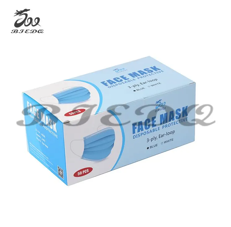 Wholesale 3 Ply Non Medical Face Mask Suppliers with Earloop Disposable Civil Face Mask