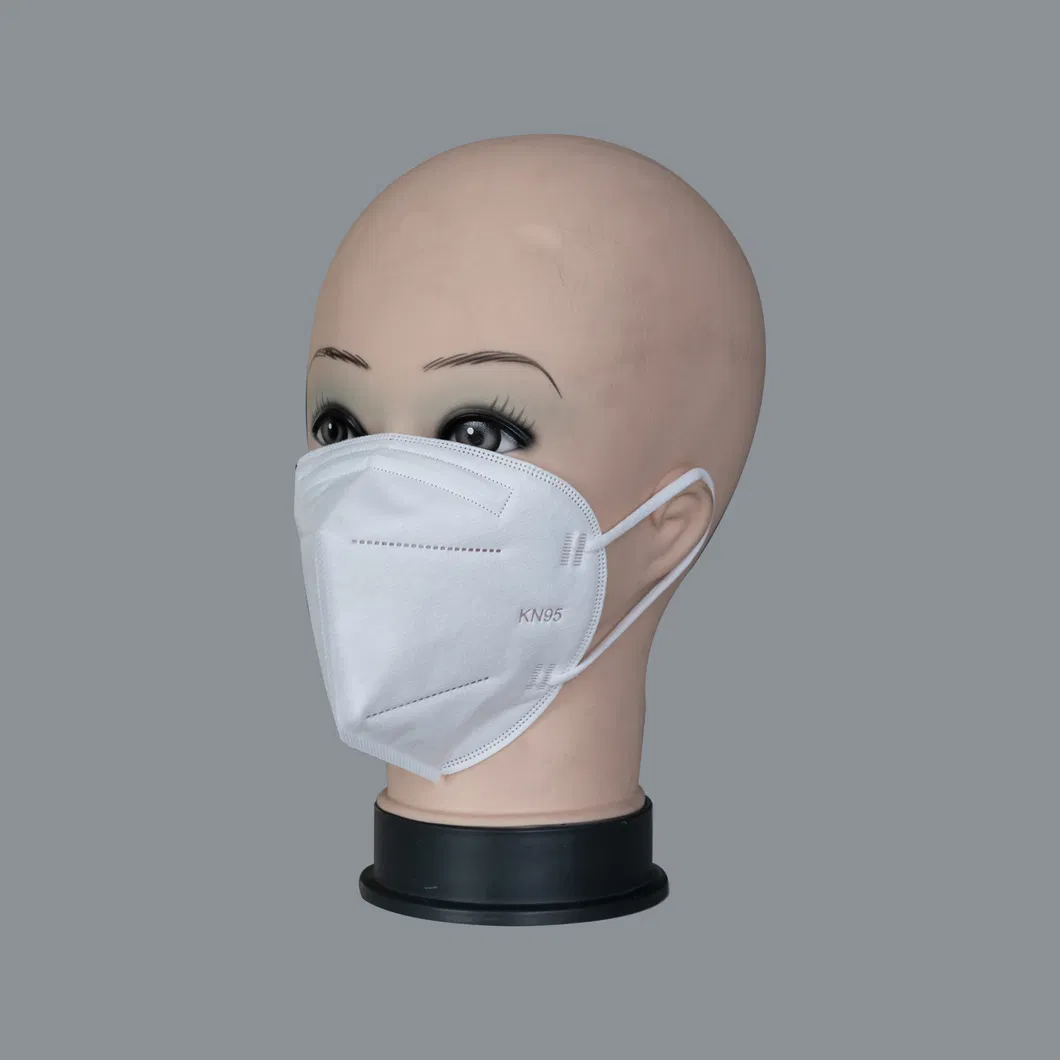 Wholesale 5ply PPE2 Nonwoven Diaposable Face Mask Dust Fabric Protective Mask Facial KN95 Face Mask Direct Seller in Standerd GB2626-2019