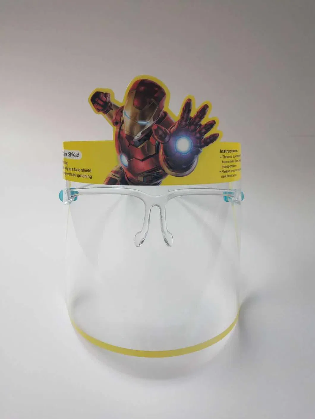 Wholesale Boys and Girls Child Face Protection Plastic Visor Kid Face Shield Transparent School Protective Facial Guard Resuable Children Faceshield