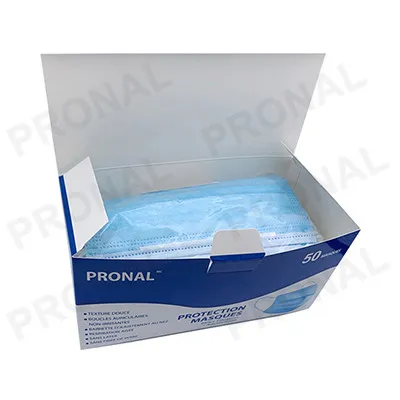 Wholesale Custom Facial Mask 3 Ply Disposable Non Woven Mask Protective Face Mask Resporater