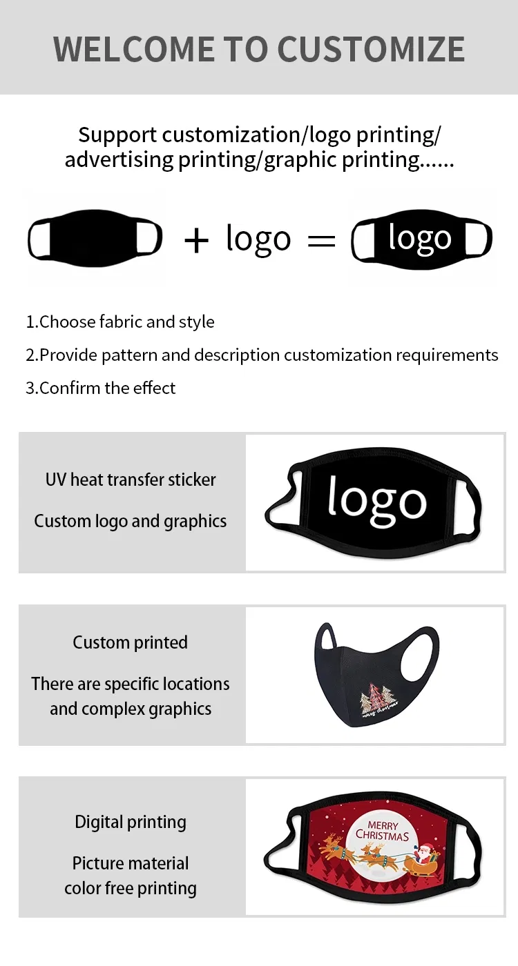 Wholesale Design Maskes Washable Christmas-Mask Facemask Partymask