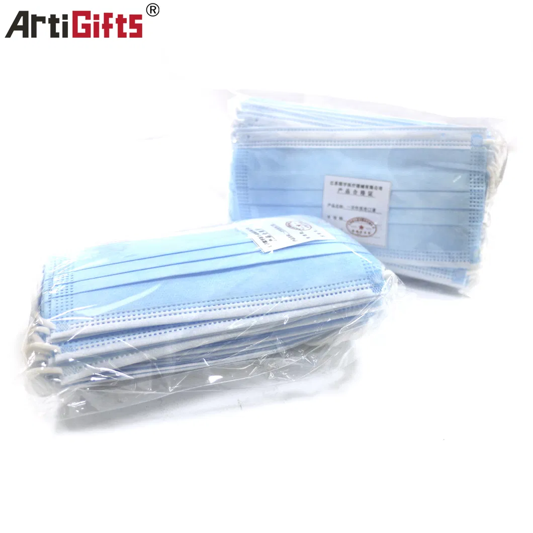 Wholesale Dustproof  Anti-Fog Mist Haze Breathable 3-Layer Adult Face Protection Disposable Masks