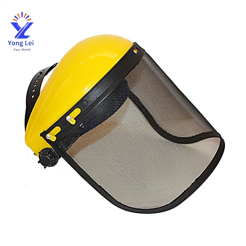 Wholesale Face Mask Steel Mesh Screen Ratchet Suspension Garden Tool Protection Protective Mask Steel Mesh Face Shield