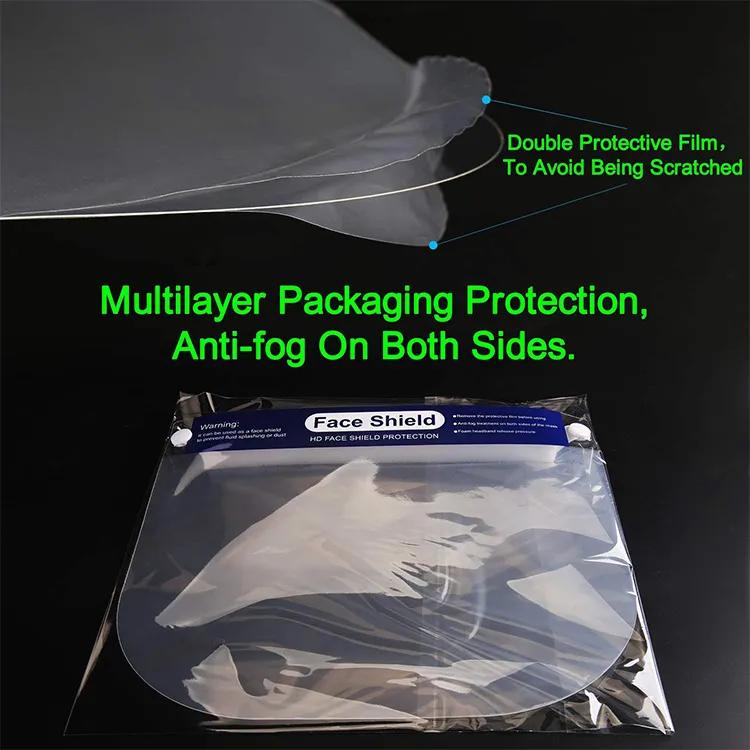 Wholesale for Plastic Face Shield Protect Eyes with Clear Open Protective Film Elastic Band and Comfort Sponge