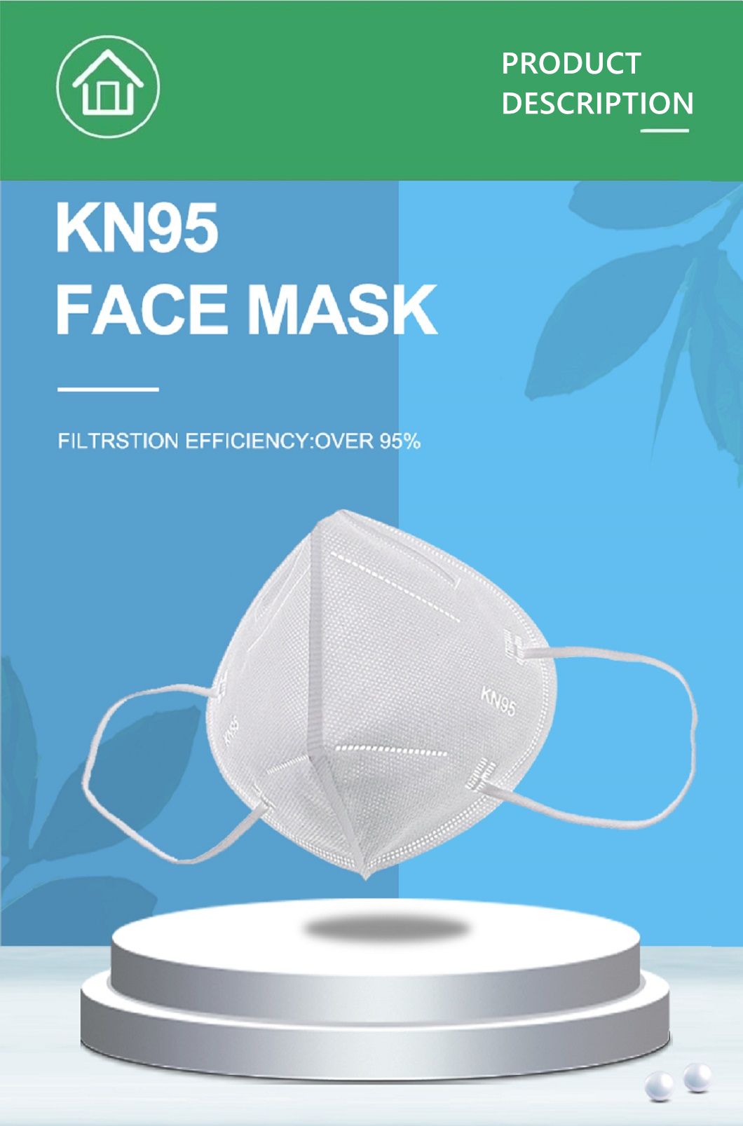 Wholesale Stock to Ship Ensure The Filtration Effect Reaches Over 95% Facial Masks Niosh Ce FDA 5 Layers KN95 Protective Face Mask Respirator