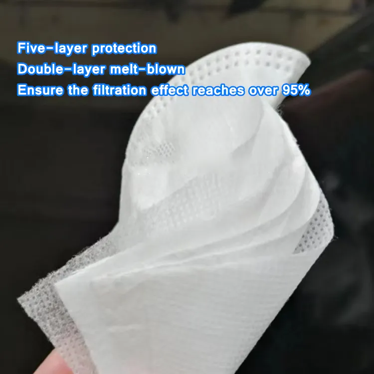 Wholesale Stock to Ship Ensure The Filtration Effect Reaches Over 95% Facial Masks Niosh Ce FDA 5 Layers KN95 Protective Face Mask Respirator