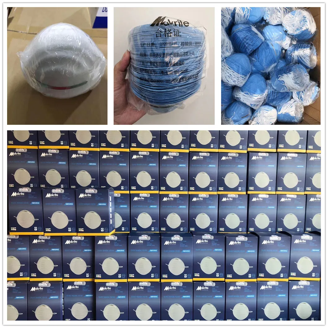 Widely Used by Government Makrite N95 FFP2 Disposable Cup Nuisance Dust Masks